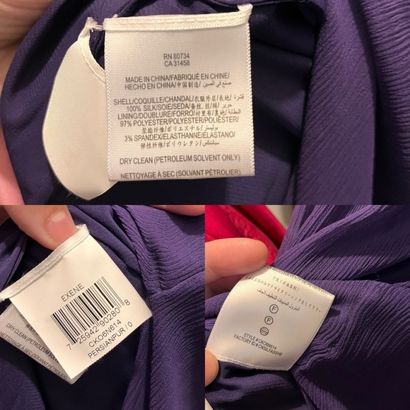 NWT BCBG MaxAzria Exene Silk Blend Strapless Dress 0 - Picture 9 of 16